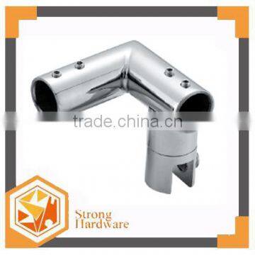 PC-39 Bathroom Glass Door Square Tubing Clip/ Pipe Hinges ,shower Glass Door Stainless Steel Pipe Connector photo-3