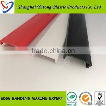 manufacture u moulding shaped pvc edge banding u trim profiles for table