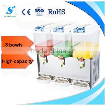 With 3 bowls, high capacity fresh juice dispenser(CE approved)