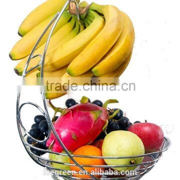 Chrome Fruit Basket With Banana Holder