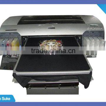 Multi color flatbed printer for t shirt/digital flatbed printer for garment.