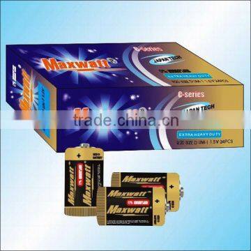 R20 SIZE D UM-1 DRY CELL BATTERY 2DOZ/BOX