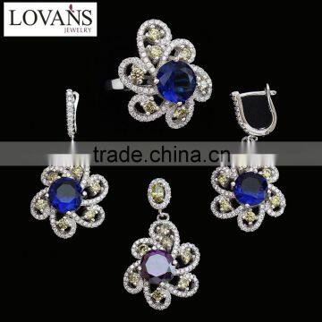 Fashion Jewelry Set Sapphire Ring New Products On China Market TZ-0255