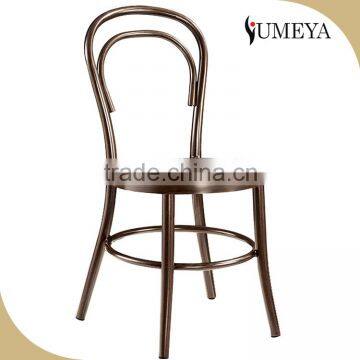 Classic furniture garden chair stackable bar aluminum bistro chair