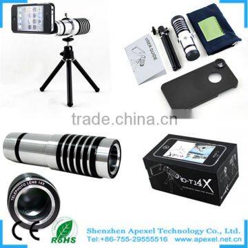 14X Universal mobile phone zoom lens, telescope phone camera lens for Samsung Galaxy S3