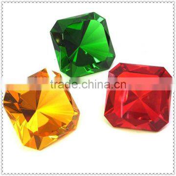 Fancy Crystal Colorful Square Diamond For Wedding Decoration