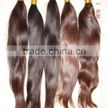 virgin remy human hair braid-natural brown color