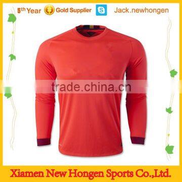 Youth long sleeve soccer jersey/soccer shirt/soccer uniform