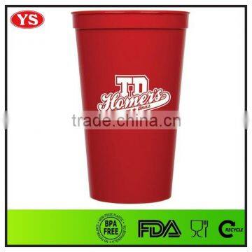 22 oz promotion single wall bpa free plastic drinking cups for party