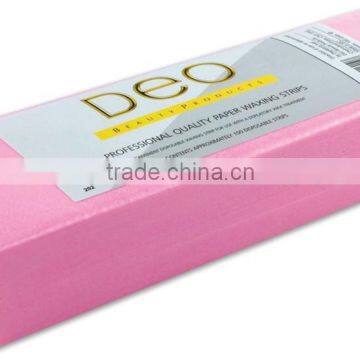 professional quality non-woven wax strips with pink color