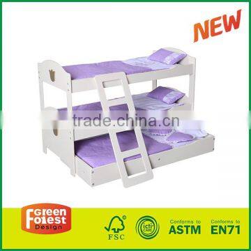 Trundle Doll Bunk Beds with Ladder