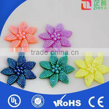 New design handmade sew-on rhinestone resin flower design