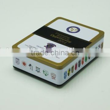 custom rectangular postcard tins/metal boxes