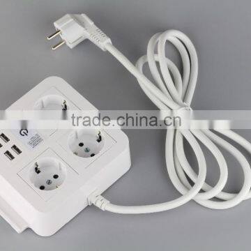 Schuko Standard 5V 8A Charging 4 Usb New Arrival Outlets With Phone Holder photo-2