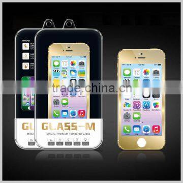Glass M Curved Edge Screen Protect Film,Electroplating Tempered Glass For iPhone 5C