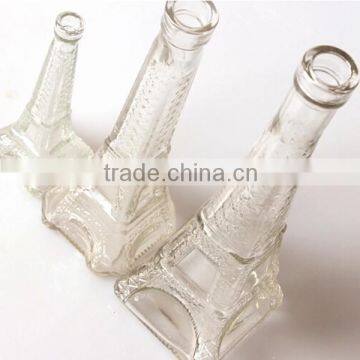 Clear Eiffel Tower Glass Jar Bottle for Flower or Artwork photo-3
