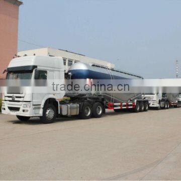 3 axle 50CBM Fuel Tanker / Oil Diesel Transport Truck Semi Tank Trailer For Sale