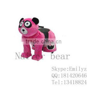 plush animal cars for child riding and amusement/ride on toys