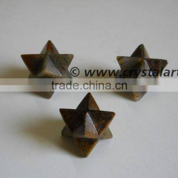 Tiger Eye Merkaba Star