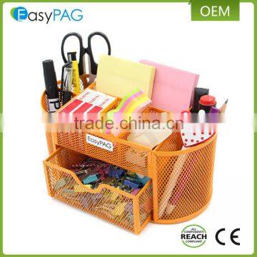 Wholesale decorative utility metal wire mesh desk stationery organizer