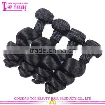 Top Quality Grade 7a Peruvian Hair Loose Wave 100% Unprocessed Virgin Human Hair Weaving photo-2