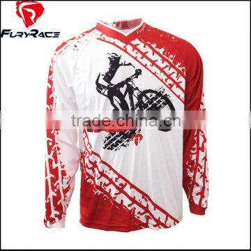 2016 Furyrace New Custom Men Downhill Clothing Motocross Jersey Long Sleeve