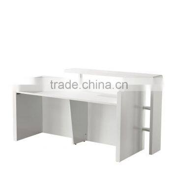 High End High Gloss Painting Modern White Office Reception Desk 2016 photo-2