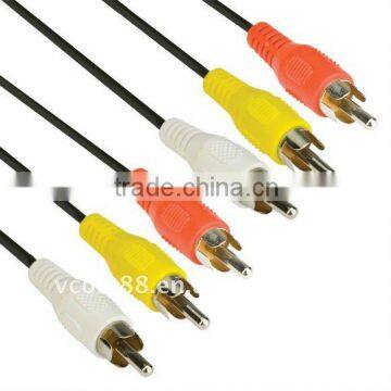 Pure Copper M/M 3 RCA Audio Vedio Cable