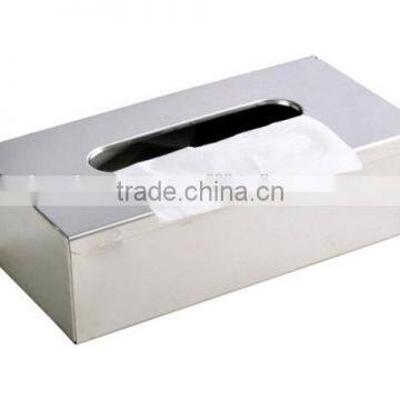 Stainless Steel Tissue Box Top Open