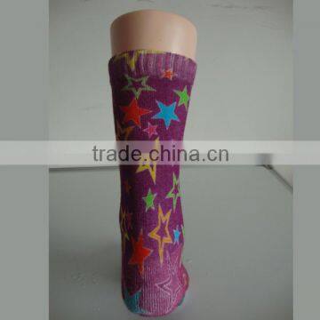 Haining GS Custom Colored Star Design 360 Degree Seamless Printing Cotton Men Sublimatiom Socks photo-4