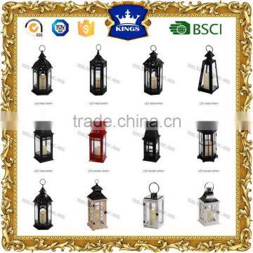 Decorative LED candle metal lanterns