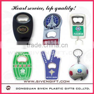 custom shape soft pvc 3d bottle opener