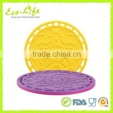 Dia. 200*4MM Silicone Heat-resitant Hot Pot Mat, Table Mat