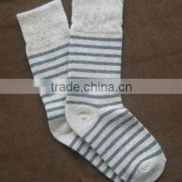 Cashmre Strip Socks For Adult