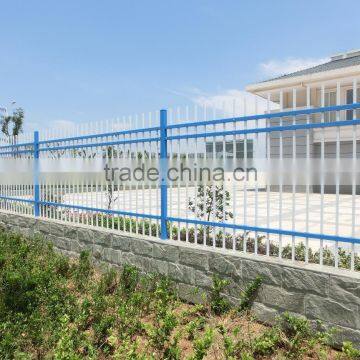 Spear Top Security powder coated zinc steel fence