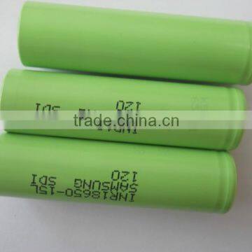 Original High discharge 18A Samsung sdi 18650 1500mah INR18650-15L 3.7V battery cells