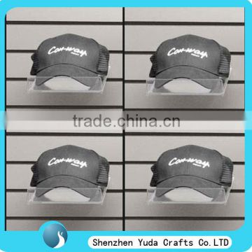 slatwall cap display stand shelf with lips slatwall hat display acrylic single hat display stand slatwall