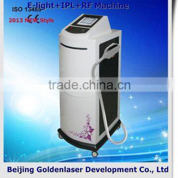 Professional 2013 Exporter Beauty Salon Equipment Diode Improve Flexibility Laser E-light+IPL+RF Machine 2013 Silk Epil