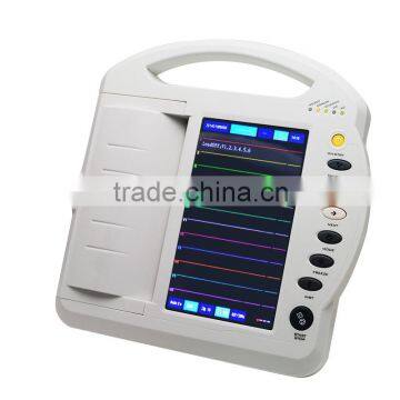 2016 High Quality Portable 12 Channel Touch Screen ECG Machine Electrocardiograph Price With ISO and CE Approved-Shelly photo-3
