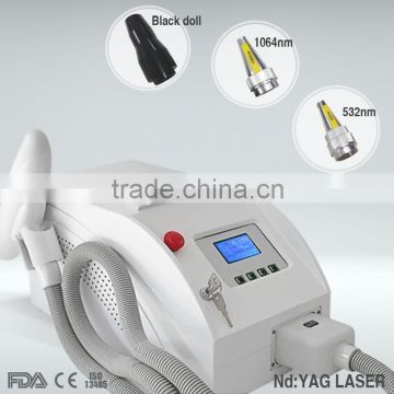 1-10Hz Portable Q-switch Nd Yag Laser To Pigment Removal / Nd Yag Laser Tattoo Removal Mach. Vascular Tumours Treatment