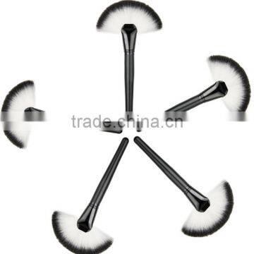 Black Handle Single Fan Powder Brush Make up Brush Wholesale photo-4
