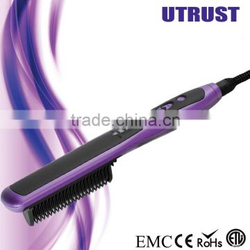 Hot selling High quality Hair straightener brush cerimic hair straightener brush