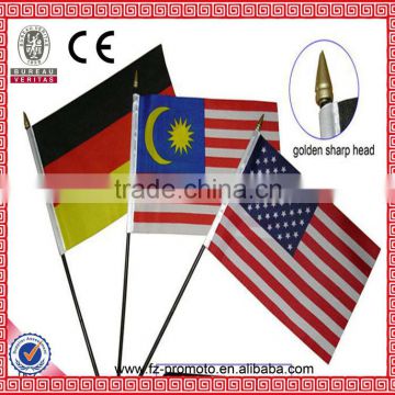 cheap mini polyester hand flag