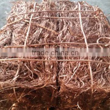 high quality and low price copper wire scrap 99.99%