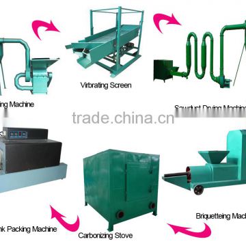 High Capacity Factory Price Charcoal Production Line/Charcoal Making Machine