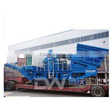 Construction mobile crusher plant/mobile jaw stone crusher