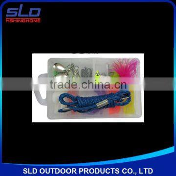 fishing accessories kit for kids fishing with plastic box