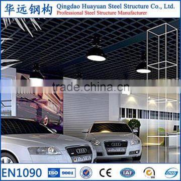 Prefabricated metal Construction steel structure 4s car shop