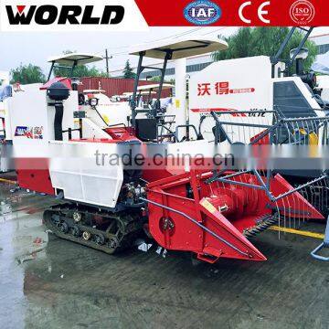 4LZ-4.0E 88HP Rotary Auger small mini rice combine harvester