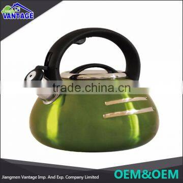 Eco-Friendly Feature and Stainless Steel Material Color Coating Whistling Kettle photo-2